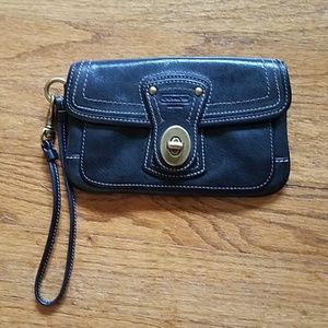 COACH Vintage leather wristlet